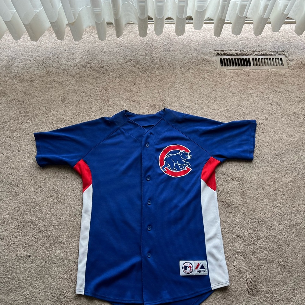 Chicago Cubs Derek Lee Majestic MLB Jersey